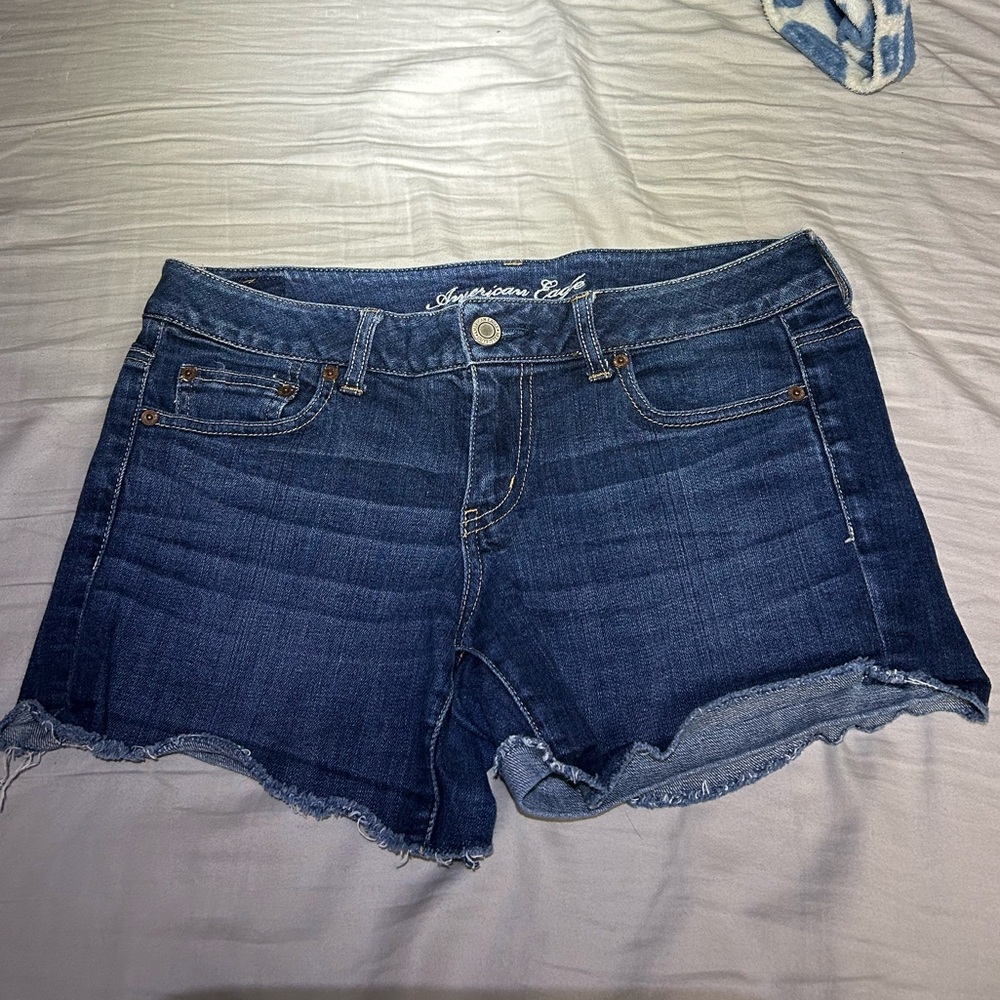 American Eagle Outfitters Dark Blue Jean Shorts